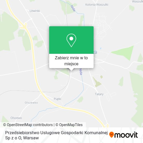 Mapa Przedsiebiorstwo Uslugowe Gospodarki Komunalnej Sp z o O