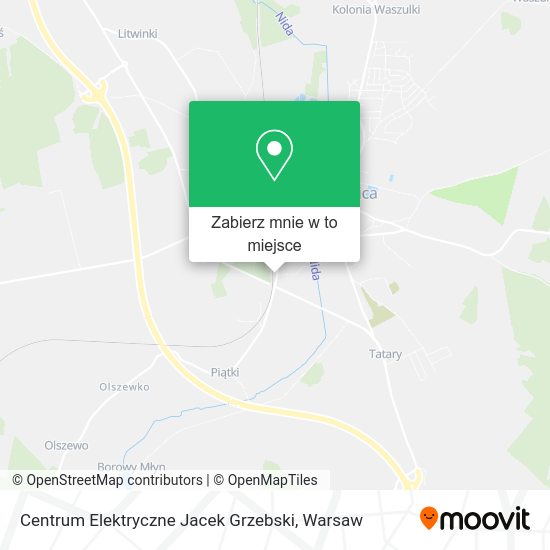 Mapa Centrum Elektryczne Jacek Grzebski