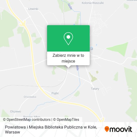 Mapa Powiatowa i Miejska Biblioteka Publiczna w Kole