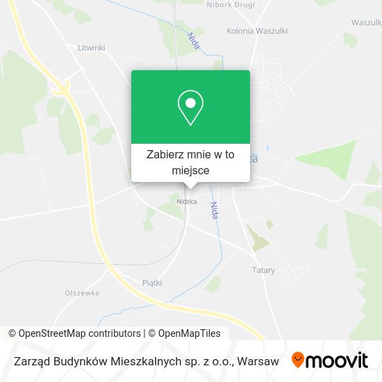 Mapa Zarząd Budynków Mieszkalnych sp. z o.o.