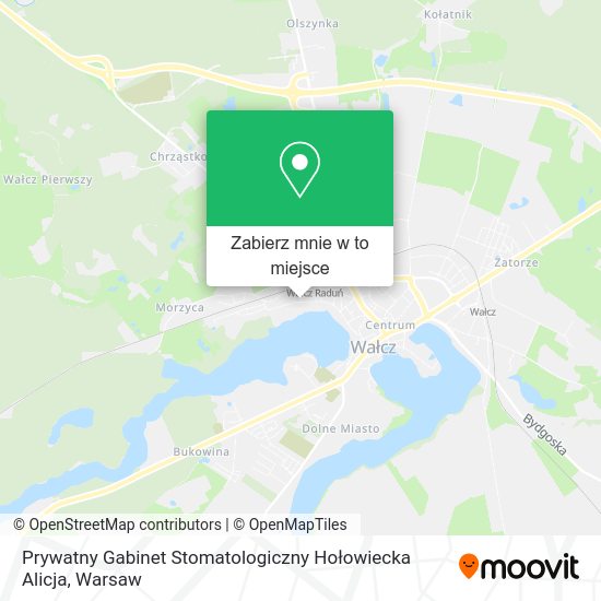 Mapa Prywatny Gabinet Stomatologiczny Hołowiecka Alicja