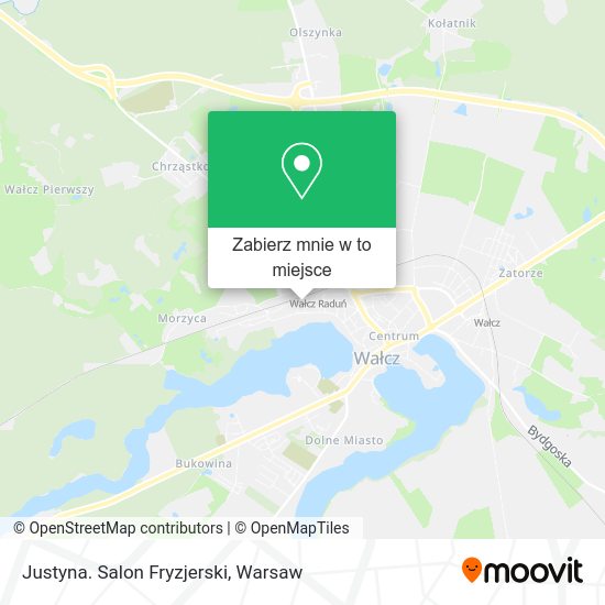 Mapa Justyna. Salon Fryzjerski