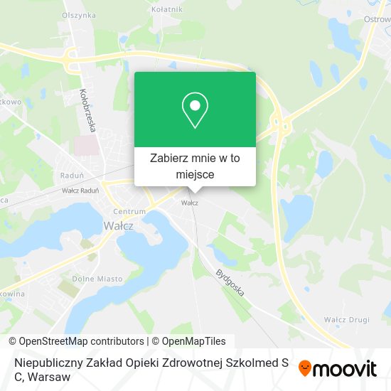 Mapa Niepubliczny Zakład Opieki Zdrowotnej Szkolmed S C