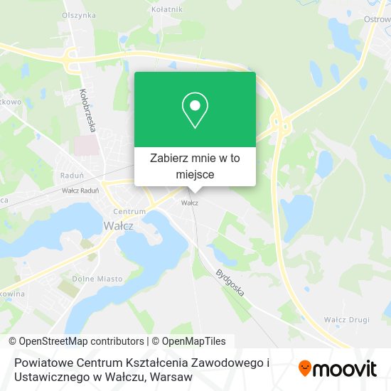 Mapa Powiatowe Centrum Kształcenia Zawodowego i Ustawicznego w Wałczu