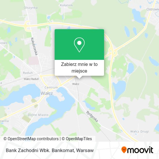 Mapa Bank Zachodni Wbk. Bankomat