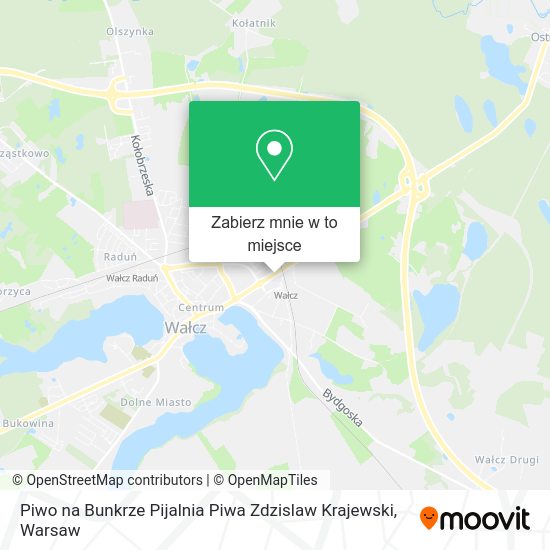 Mapa Piwo na Bunkrze Pijalnia Piwa Zdzislaw Krajewski