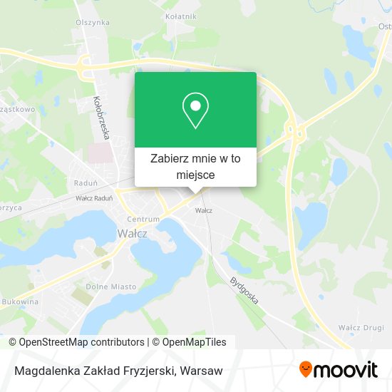 Mapa Magdalenka Zakład Fryzjerski