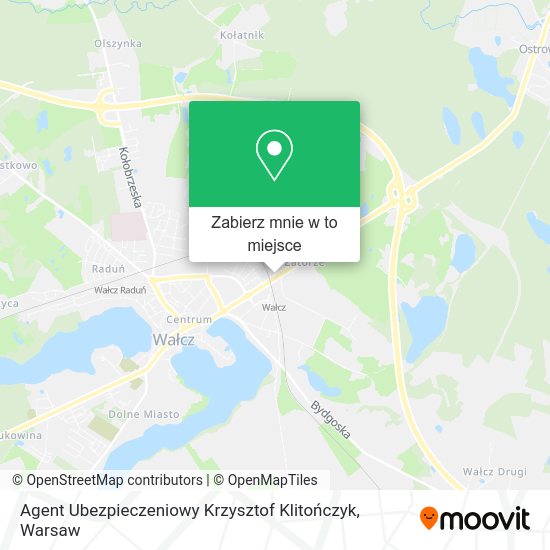 Mapa Agent Ubezpieczeniowy Krzysztof Klitończyk