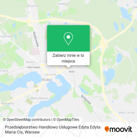 Mapa Przedsiębiorstwo Handlowo Usługowe Edyta Edyta Maria Cis