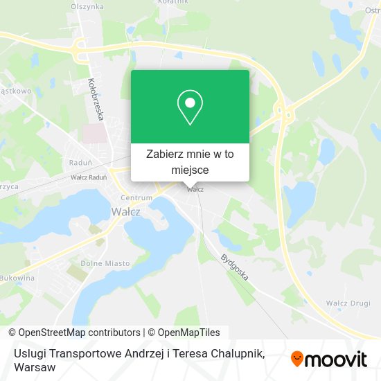 Mapa Uslugi Transportowe Andrzej i Teresa Chalupnik