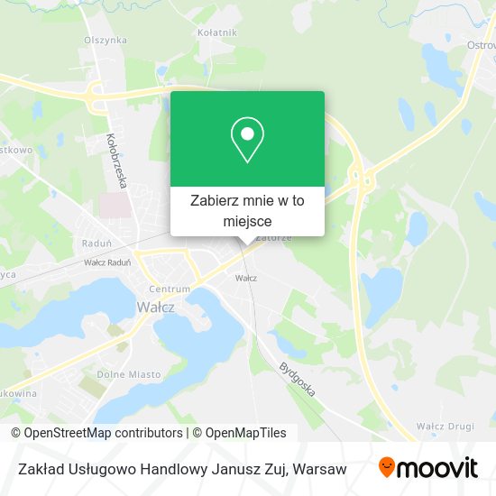 Mapa Zakład Usługowo Handlowy Janusz Zuj