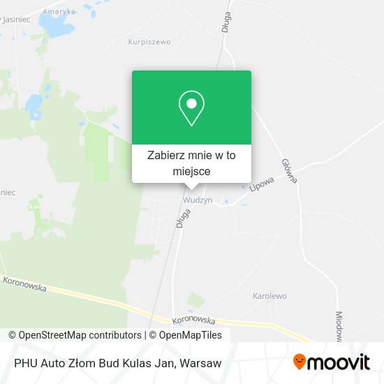 Mapa PHU Auto Złom Bud Kulas Jan