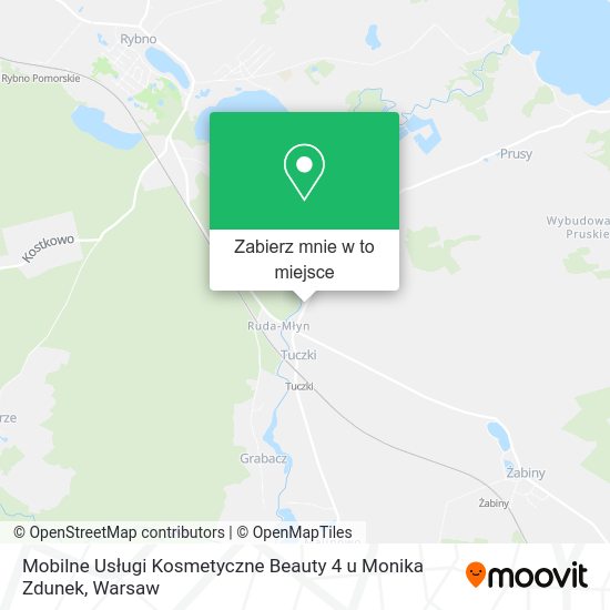 Mapa Mobilne Usługi Kosmetyczne Beauty 4 u Monika Zdunek