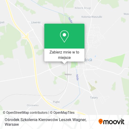 Mapa Ośrodek Szkolenia Kierowców Leszek Wagner