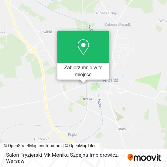 Mapa Salon Fryzjerski Mk Monika Szpejna-Imbiorowicz