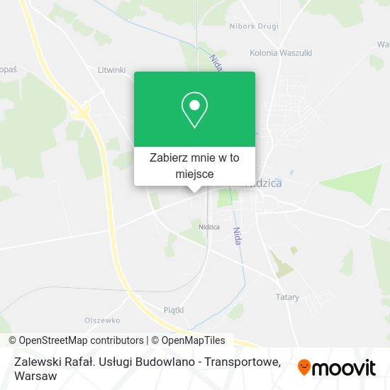 Mapa Zalewski Rafał. Usługi Budowlano - Transportowe