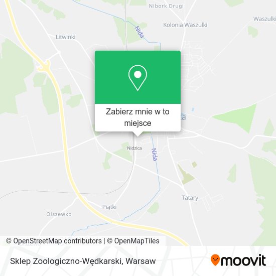 Mapa Sklep Zoologiczno-Wędkarski