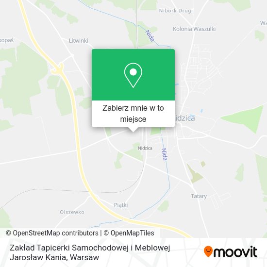 Mapa Zakład Tapicerki Samochodowej i Meblowej Jarosław Kania