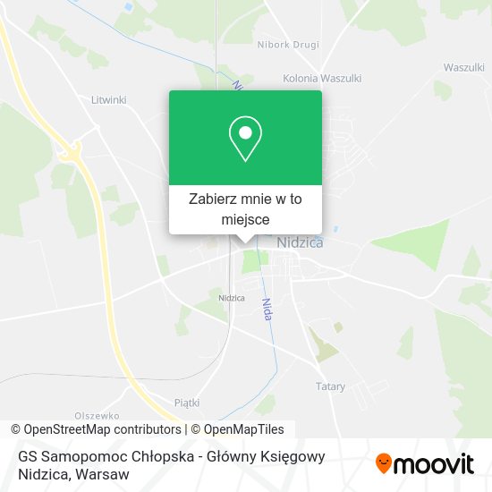 Mapa GS Samopomoc Chłopska - Główny Księgowy Nidzica