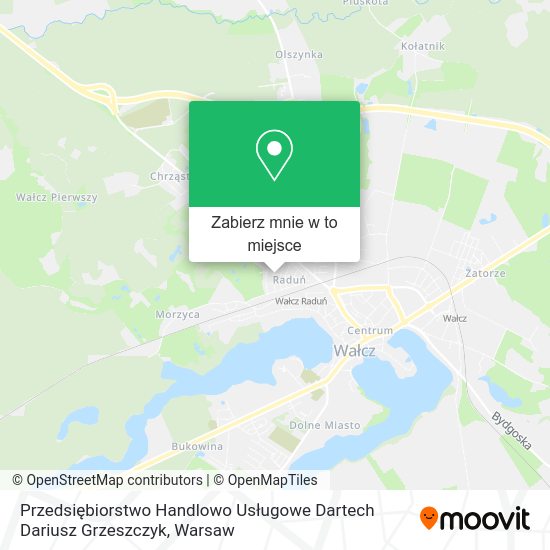 Mapa Przedsiębiorstwo Handlowo Usługowe Dartech Dariusz Grzeszczyk