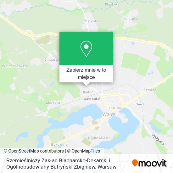 Mapa Rzemieślniczy Zakład Blacharsko-Dekarski i Ogólnobudowlany Butryński Zbigniew