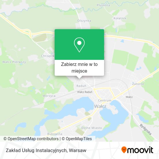 Mapa Zakład Usług Instalacyjnych