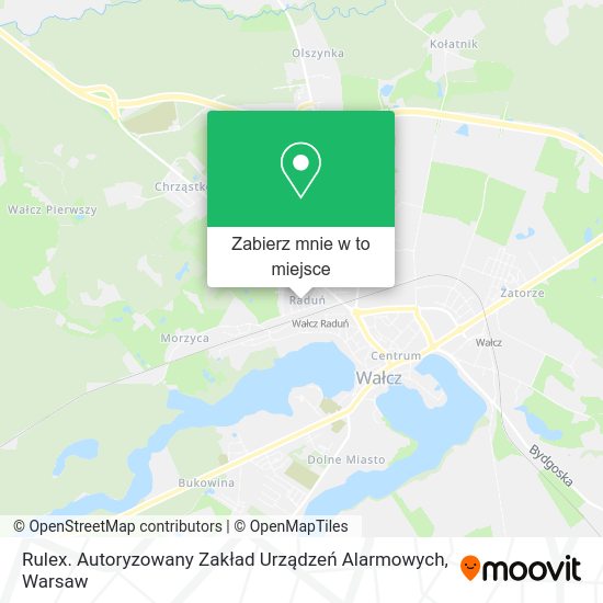 Mapa Rulex. Autoryzowany Zakład Urządzeń Alarmowych