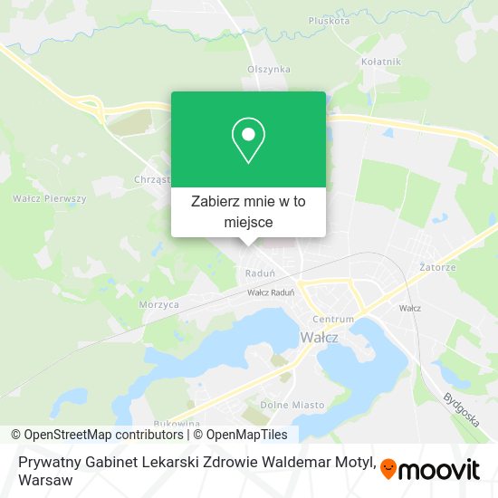 Mapa Prywatny Gabinet Lekarski Zdrowie Waldemar Motyl