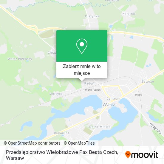 Mapa Przedsiębiorstwo Wielobrażowe Pax Beata Czech