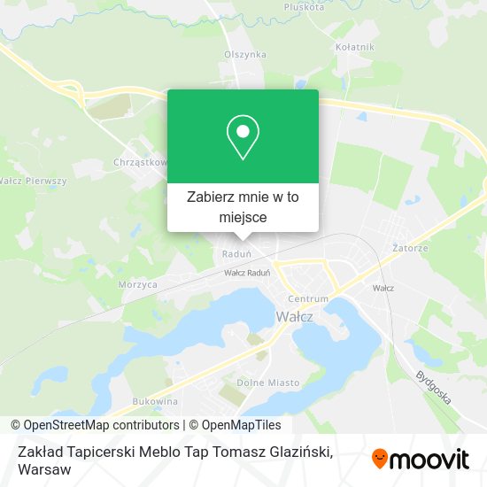 Mapa Zakład Tapicerski Meblo Tap Tomasz Glaziński