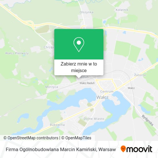 Mapa Firma Ogólnobudowlana Marcin Kamiński