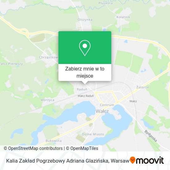 Mapa Kalia Zakład Pogrzebowy Adriana Glazińska