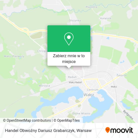 Mapa Handel Obwoźny Dariusz Grabarczyk