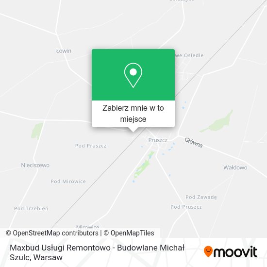 Mapa Maxbud Usługi Remontowo - Budowlane Michał Szulc