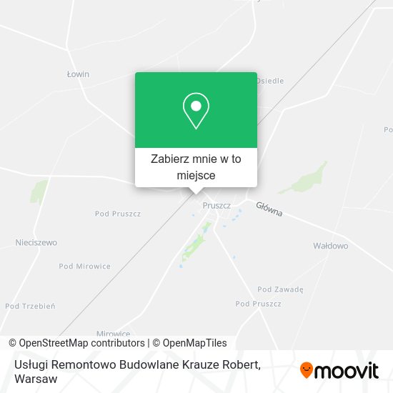 Mapa Usługi Remontowo Budowlane Krauze Robert