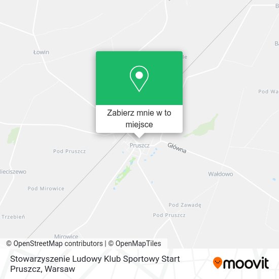 Mapa Stowarzyszenie Ludowy Klub Sportowy Start Pruszcz