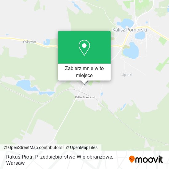 Mapa Rakuś Piotr. Przedsiębiorstwo Wielobranżowe