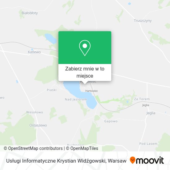 Mapa Usługi Informatyczne Krystian Widźgowski