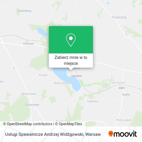 Mapa Usługi Spawalnicze Andrzej Widźgowski