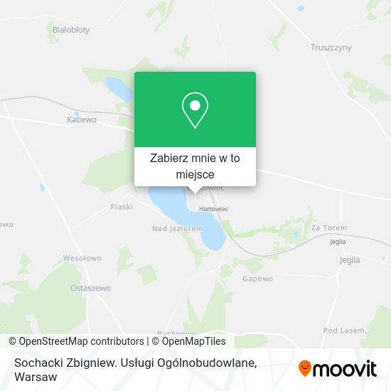 Mapa Sochacki Zbigniew. Usługi Ogólnobudowlane