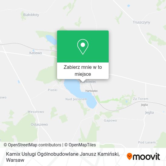 Mapa Kamix Usługi Ogólnobudowlane Janusz Kamiński