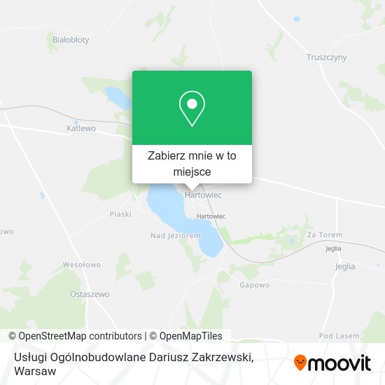 Mapa Usługi Ogólnobudowlane Dariusz Zakrzewski