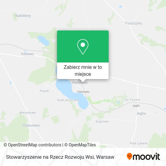 Mapa Stowarzyszenie na Rzecz Rozwoju Wsi