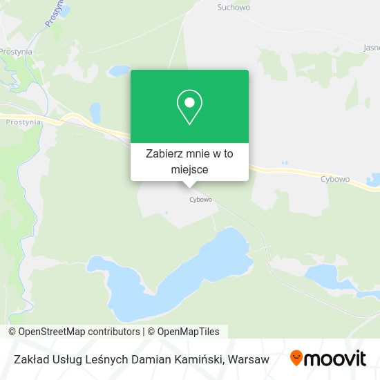 Mapa Zakład Usług Leśnych Damian Kamiński