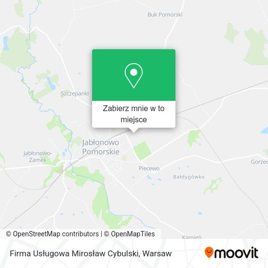 Mapa Firma Usługowa Mirosław Cybulski