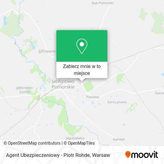 Mapa Agent Ubezpieczeniowy - Piotr Rohde