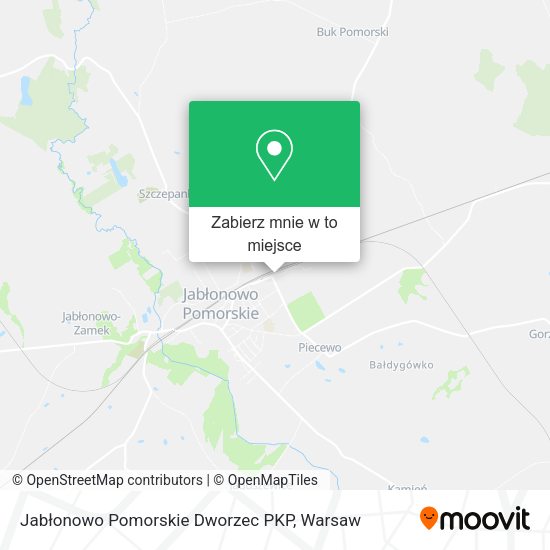 Mapa Jabłonowo Pomorskie Dworzec PKP