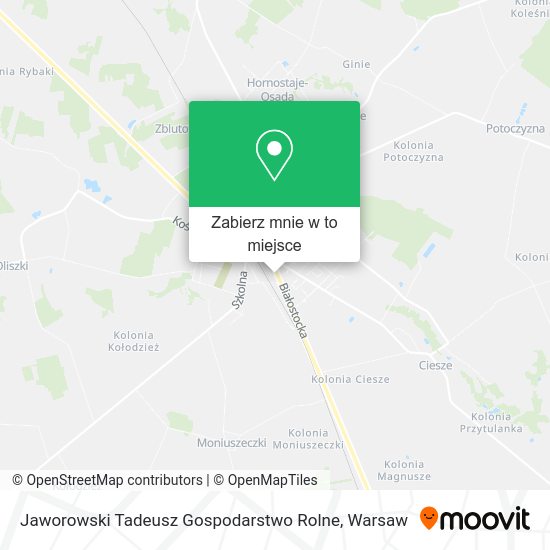 Mapa Jaworowski Tadeusz Gospodarstwo Rolne