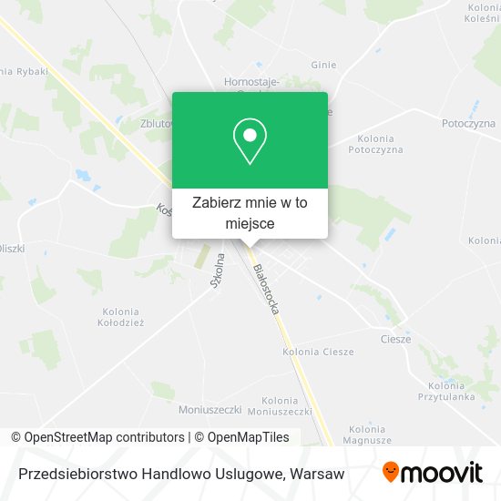 Mapa Przedsiebiorstwo Handlowo Uslugowe