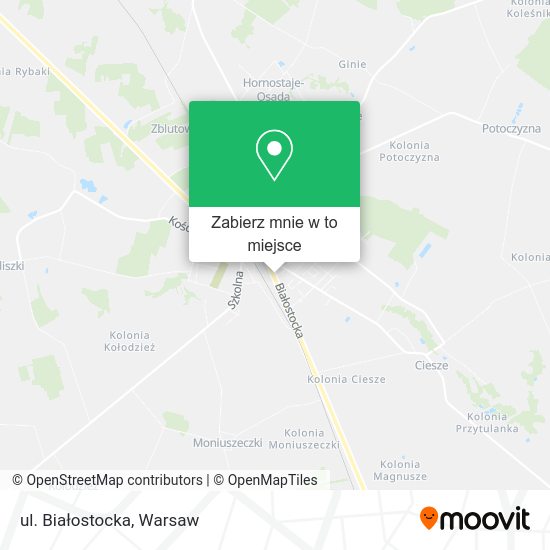 Mapa ul. Białostocka